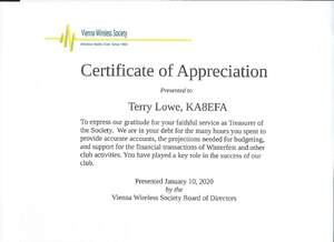 Terry Certificate